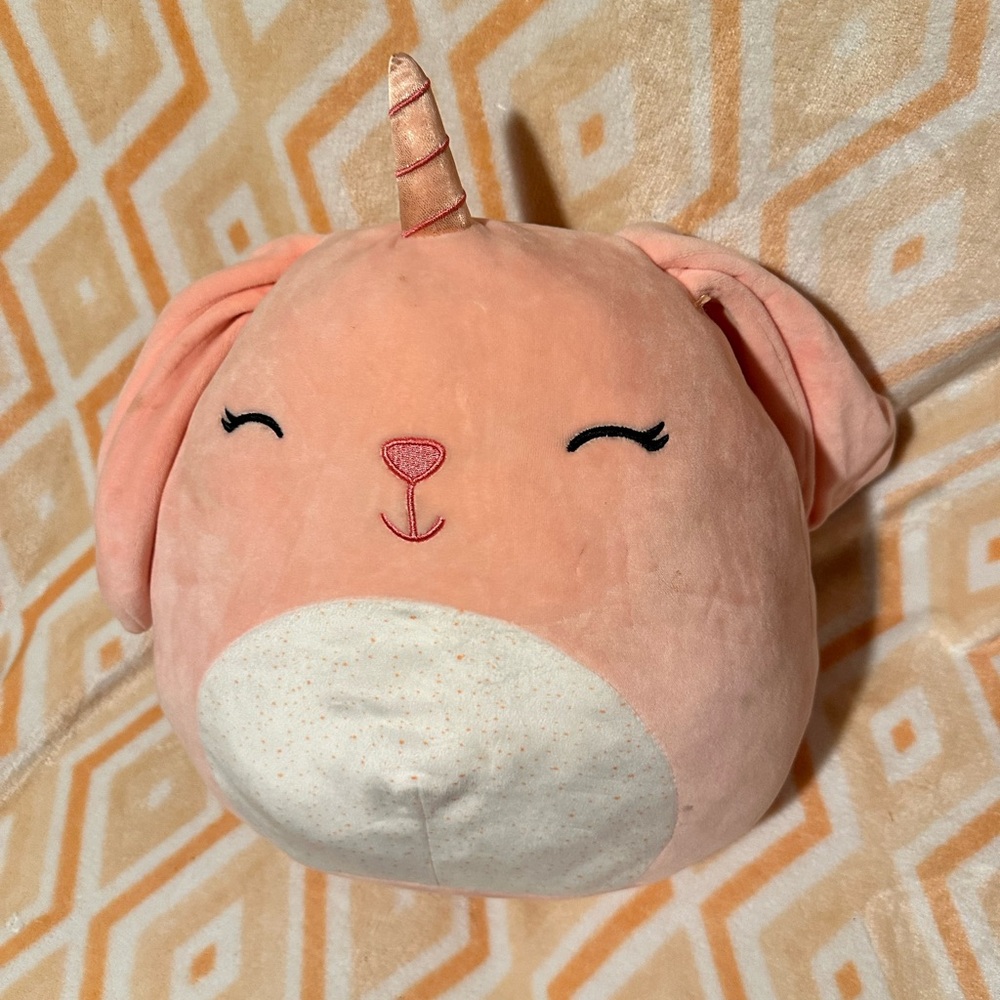 Squishmallow Pink Unicorn Bunny Plush